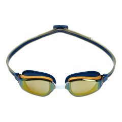 Aqua Sphere Fastlane Titanyum Aynalı Lens Gold Mavi Yüzücü Gözlüğü