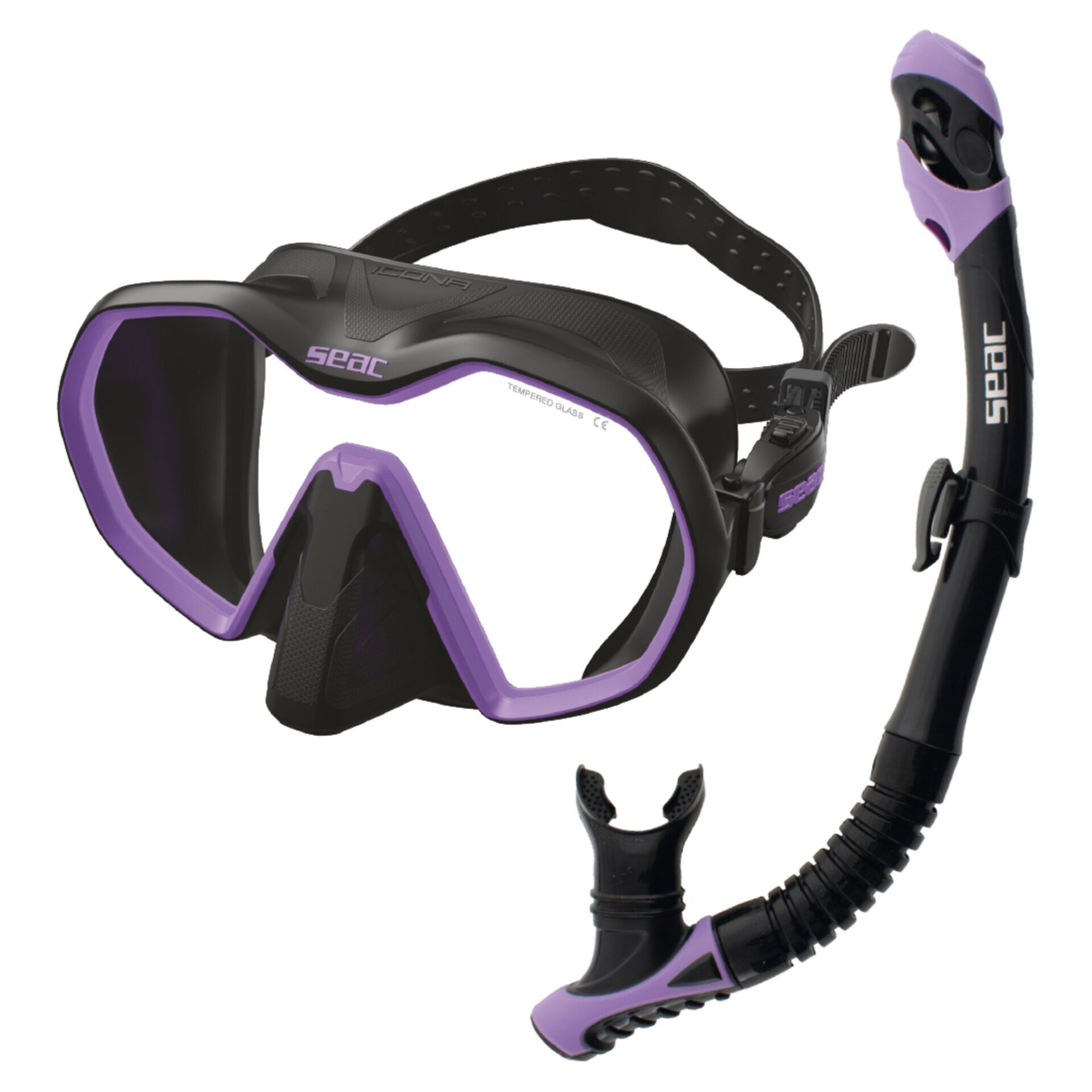 Seac Icona Maske Şnorkel Set Lila