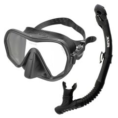 Seac Ajna Maske Şnorkel Set Siyah