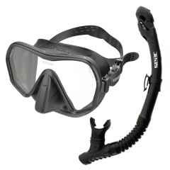 Seac Ajna Maske Şnorkel Set Siyah