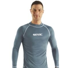 Seac T-Sun Gri Uzun Kollu Erkek Rashguard XL