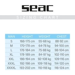 Seac Relax 2.2 MM Erkek Dalış Elbisesi XL