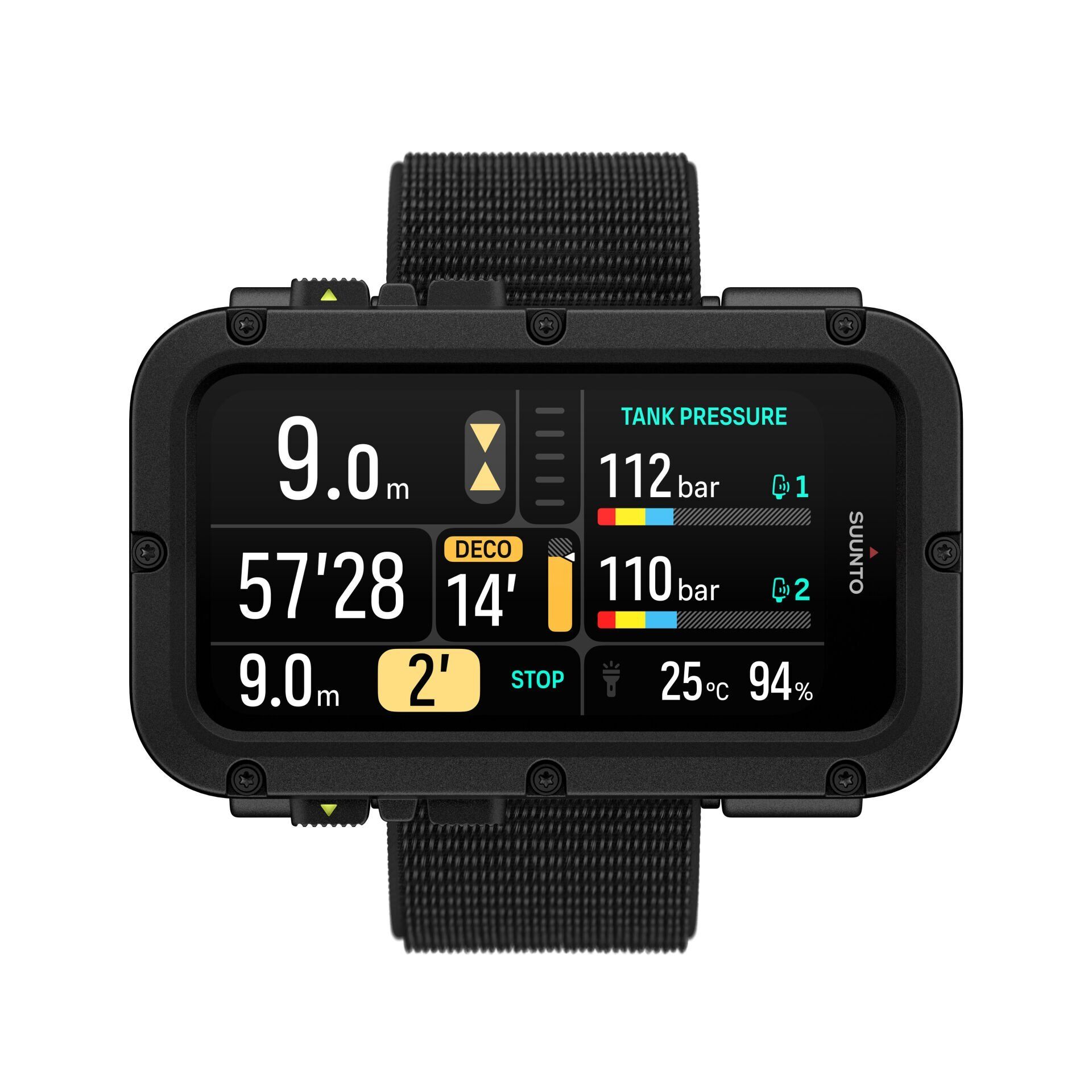 実物KAGWERKS GARMIN SUUNTOセット Suunto Nautic Kumaş Kayışlı Dalış Bilgisayarı