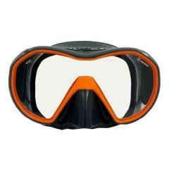 Apeks VX1 Gri Silikon/Turuncu Çerçeve Pure Lens Dalış Maskesi