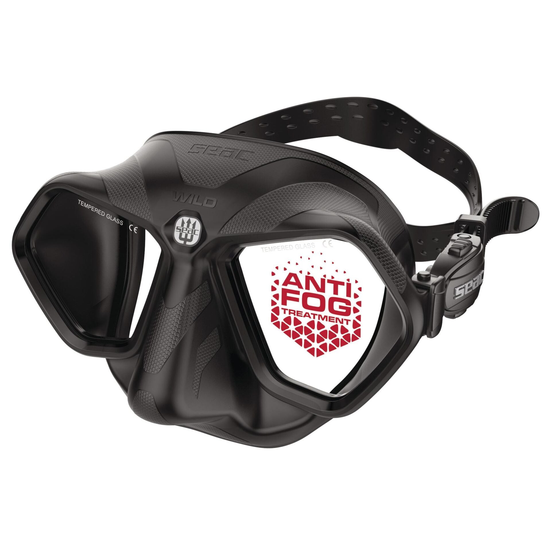 Seac Wild Antifog Dalış Maskesi Siyah