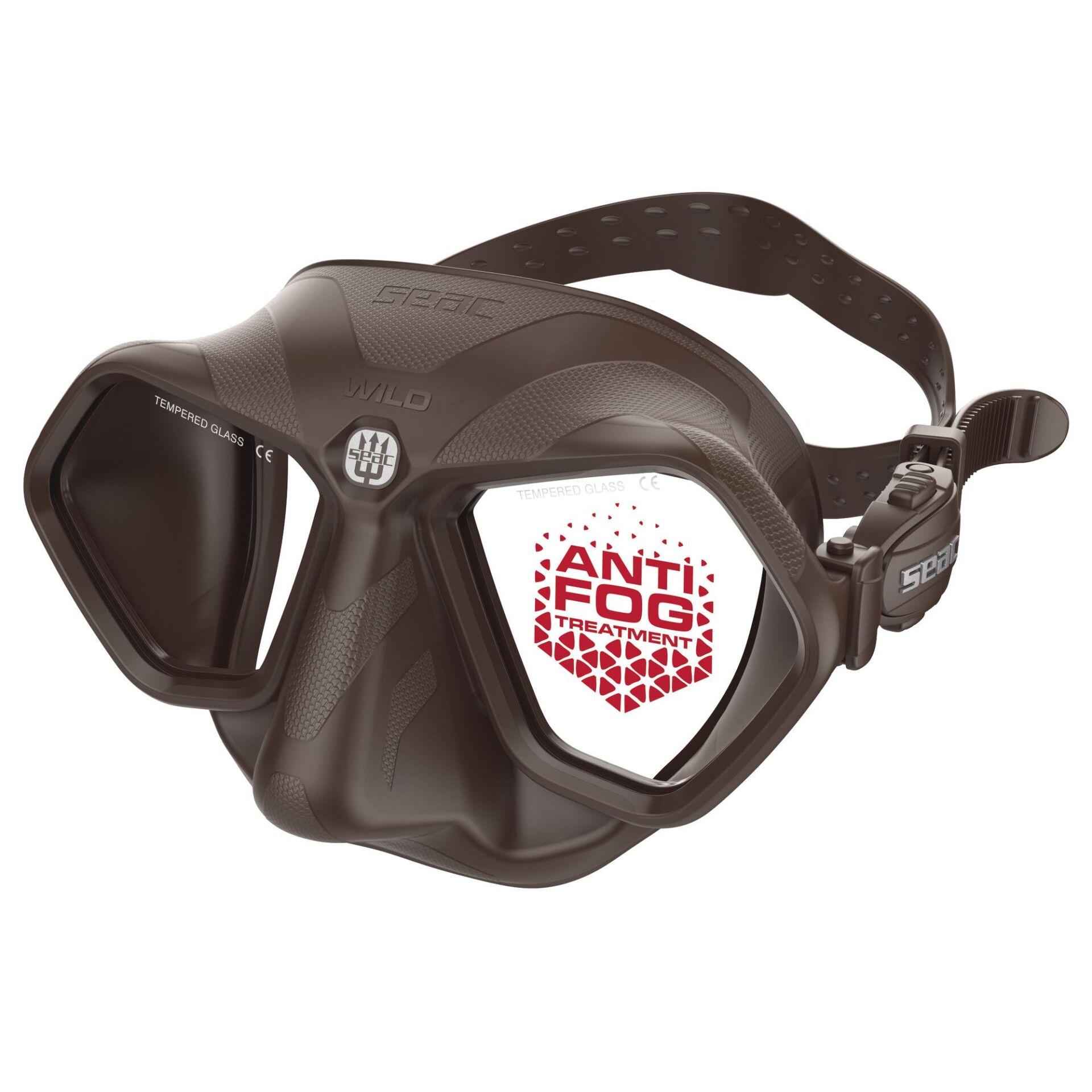 Seac Wild Antifog Dalış Maskesi KAHVERENGİ