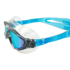 Aqua Sphere Vista Titanyum Aynalı Lens Mavi Gri Yüzücü Gözlüğü