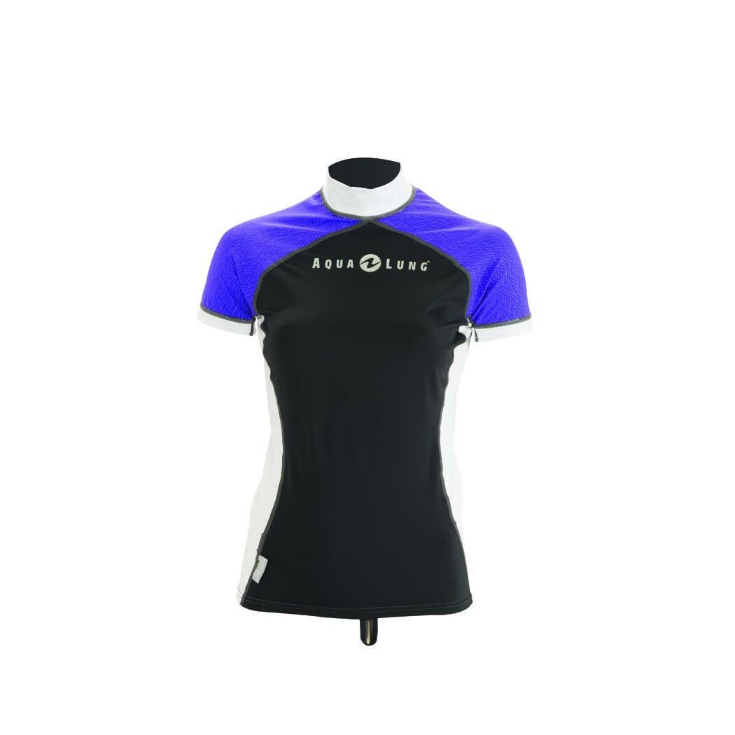 Aqua Lung Top Lycra Gri/Lila Kısa Kol Kadın GRİ/LİLA - M