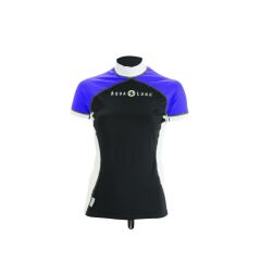 Aqua Lung Top Lycra Gri/Lila Kısa Kol Kadın GRİ/LİLA - XL